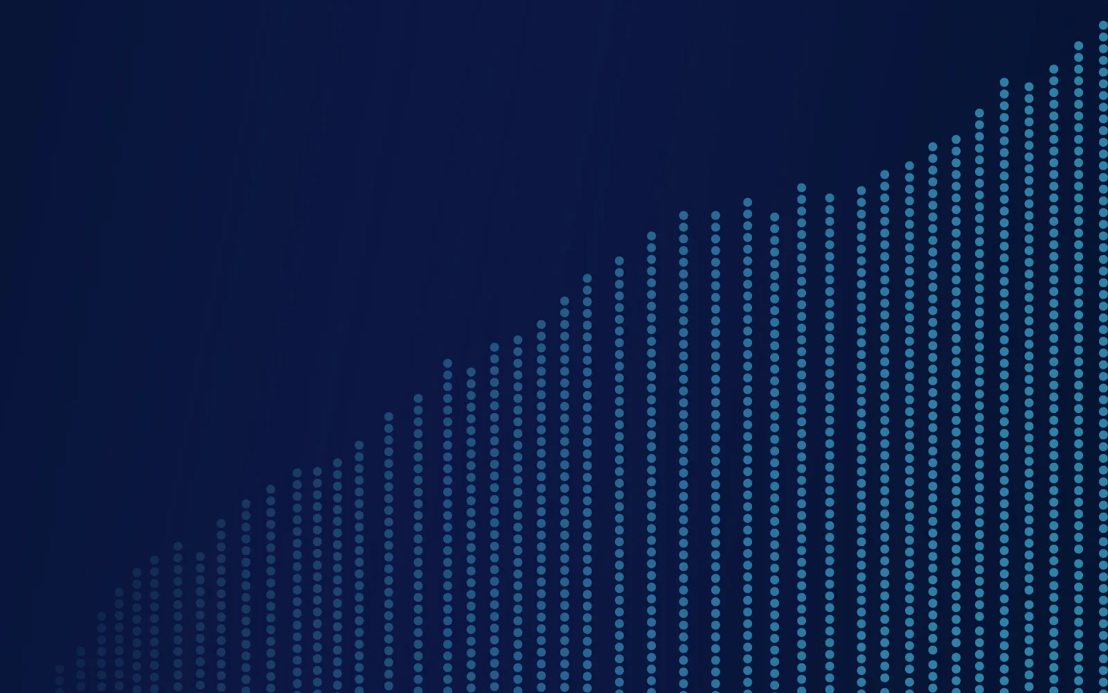 Rising graph in blue
